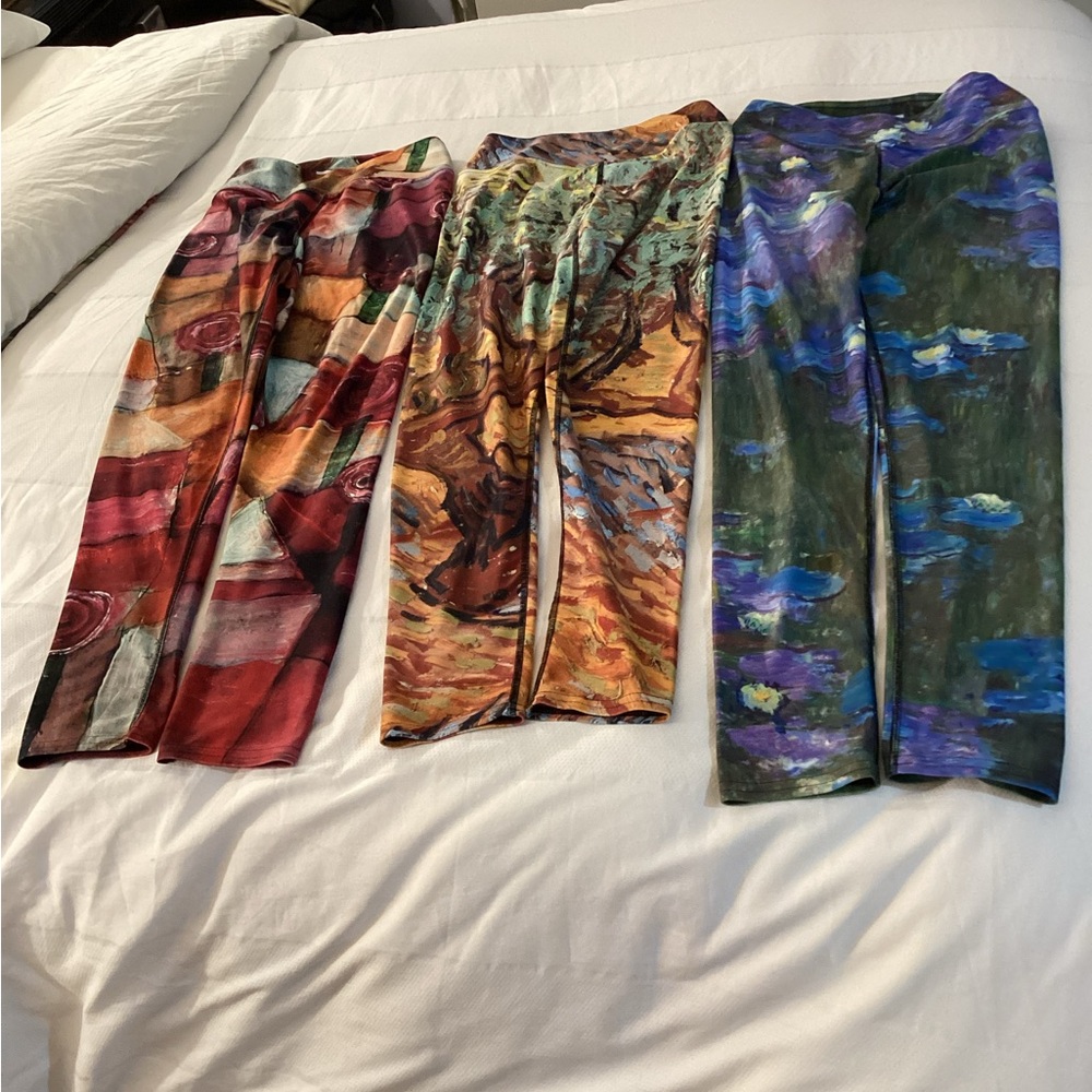 Rose+Gaia Three (3) Fine Art Leggings